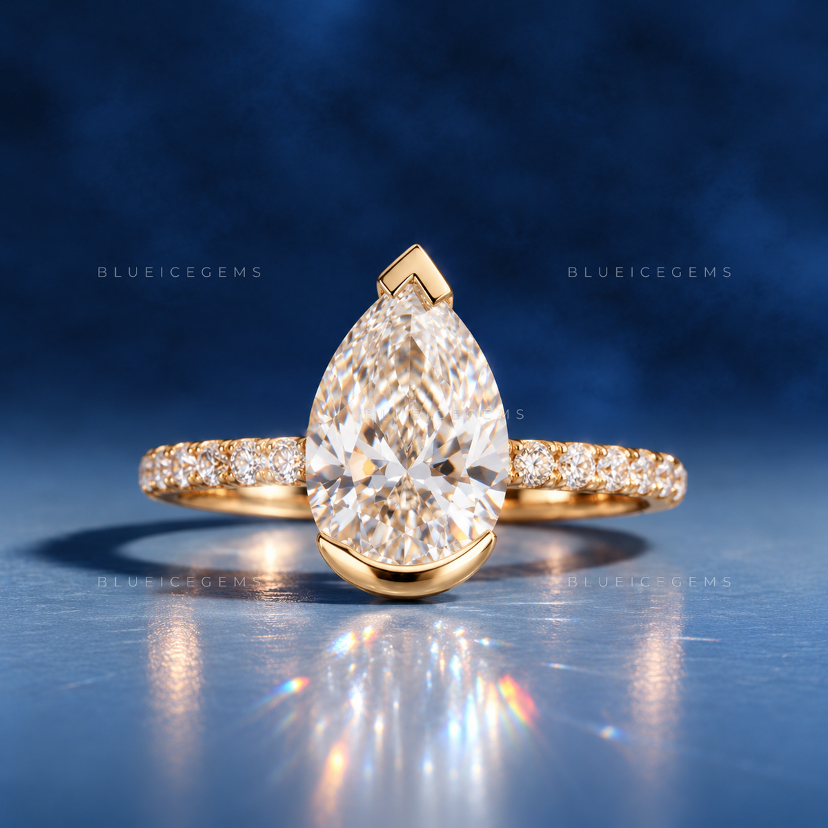 The "Pear Perfection" Halo: An Iconic & Ethereal Brilliance Ring