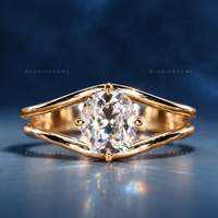 The "Vintage Soul" Cushion Old Mine Cut Solitaire: Ethereal Heirloom Ring