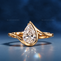 The "Signature Silhouette" Pear Cut Bezel Solitaire: Modern Icon