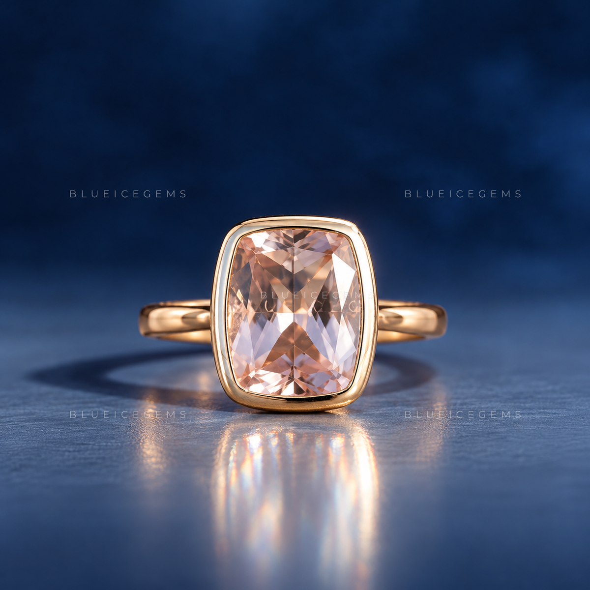 The "Vintage Soul" Bezel-Set Elongated Cushion: Pure Ethical Glow