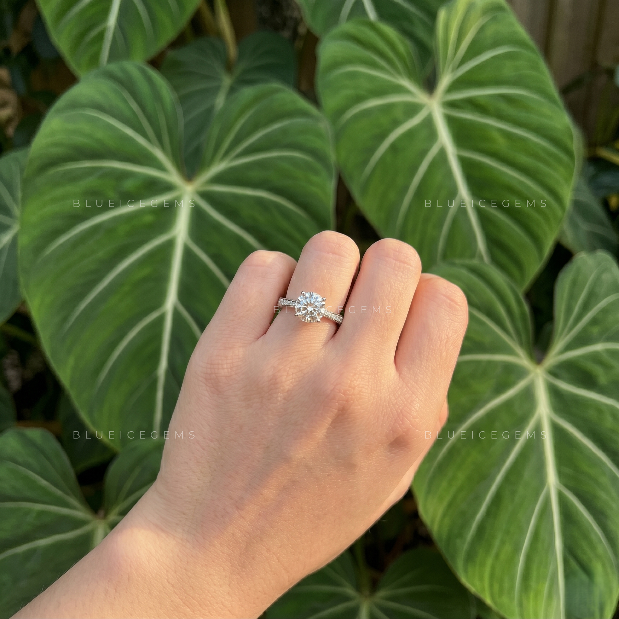 Starlight Majesty High Set Round Cut Solitaire Engagement Ring