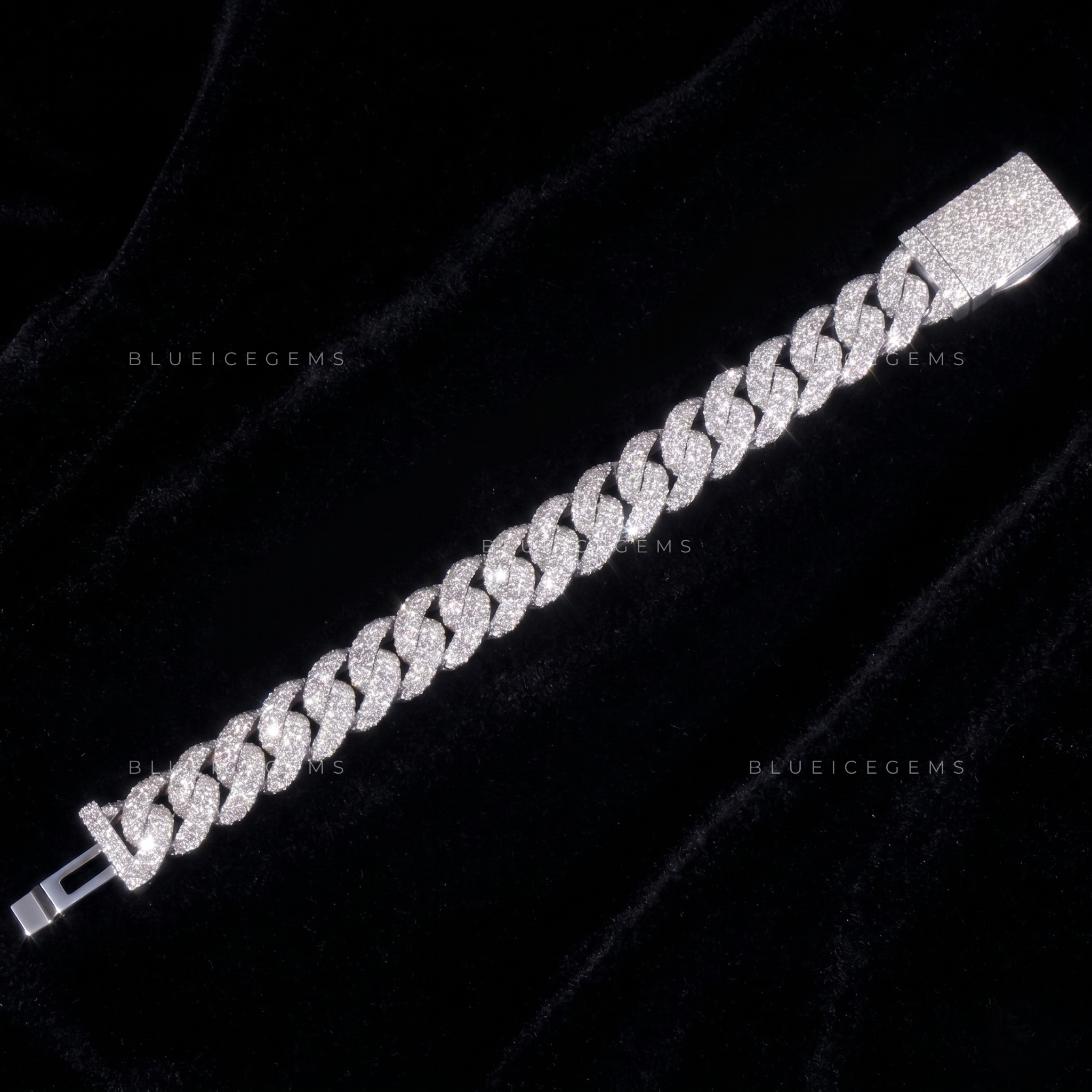 Iced Out 16mm Cuban Link Bracelet