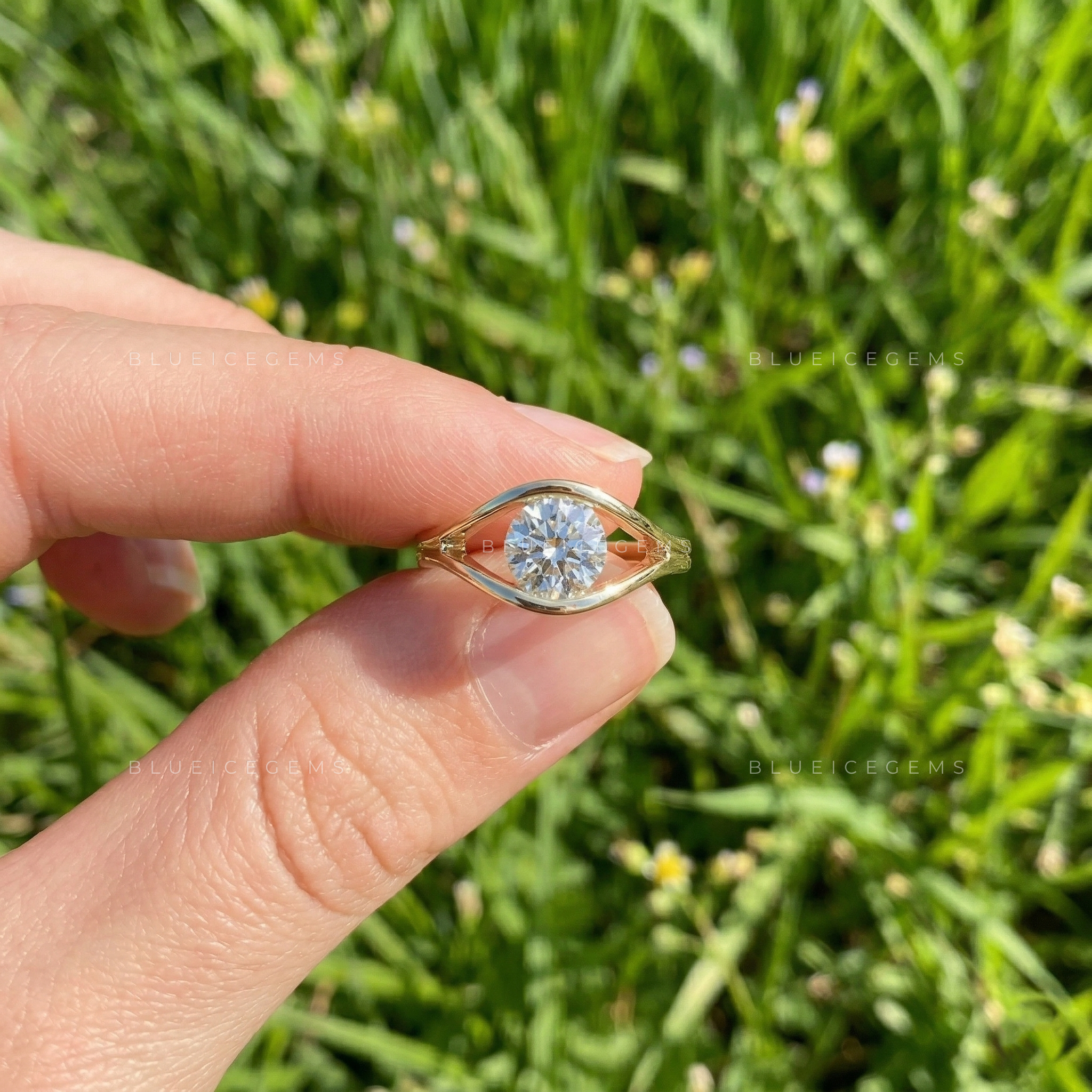 The "Protective Glow" Evil Eye Solitaire: A Modern Round Cut Icon