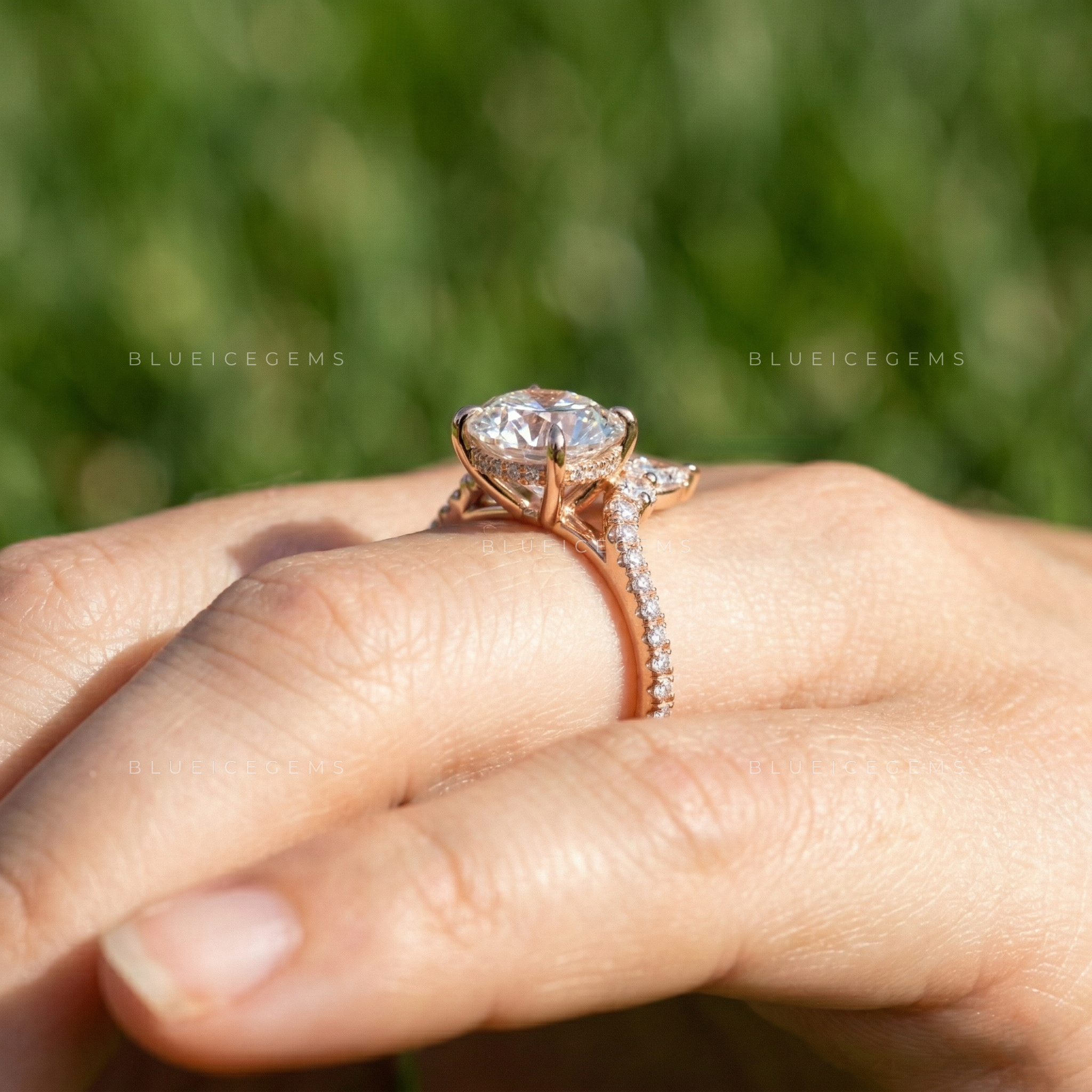 The "Nouveau" Chevron: A Dreamy Round Cut Statement Piece