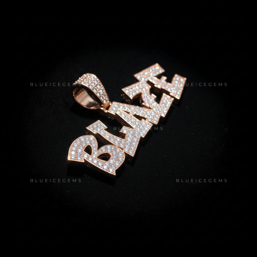 "BLAZE" Custom Graffiti Script Pendant