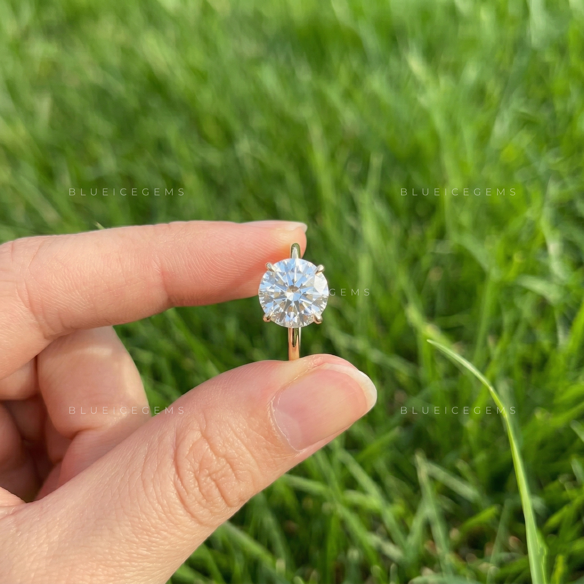 Timeless Radiance Round Brilliant Cut Solitaire Engagement Ring