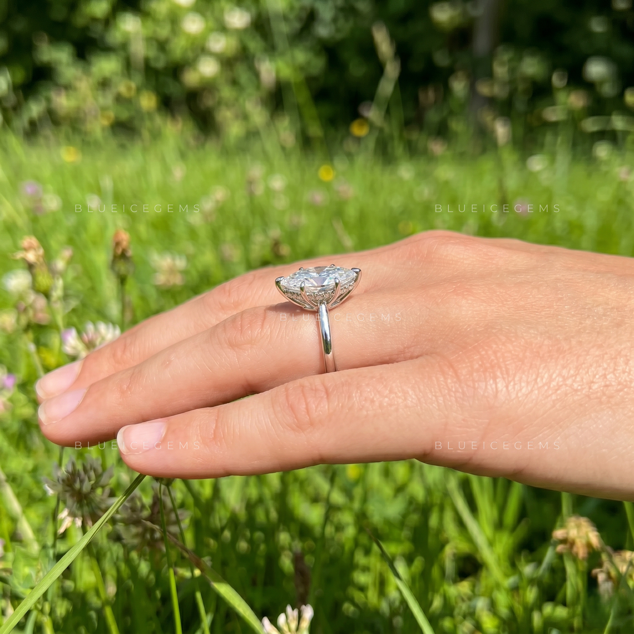 Vintage Allure Marquise Cut Classic Solitaire Engagement Ring