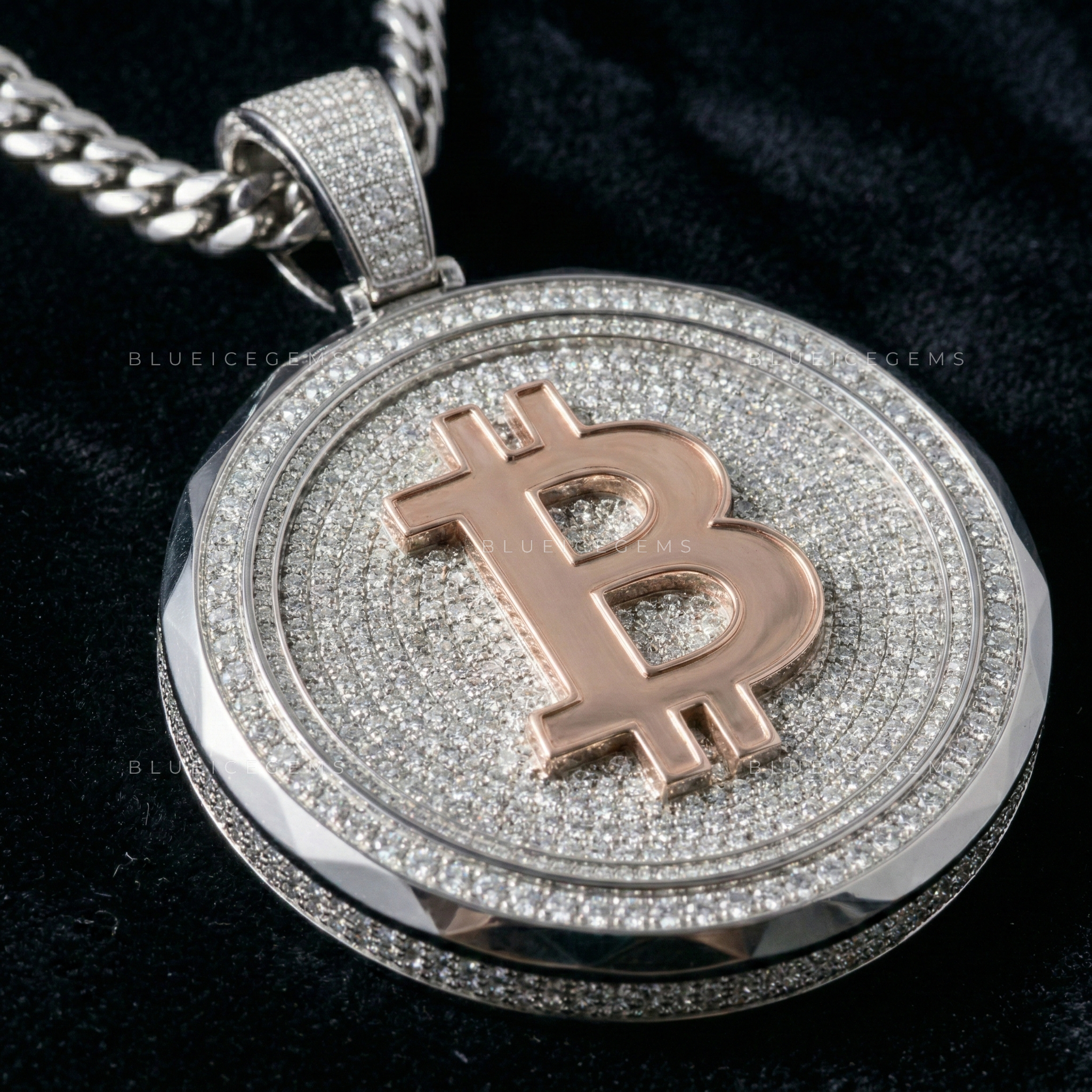 The "Digital Gold" Bitcoin Medallion: Geometric Shield & Two-Tone Industrial Sovereign