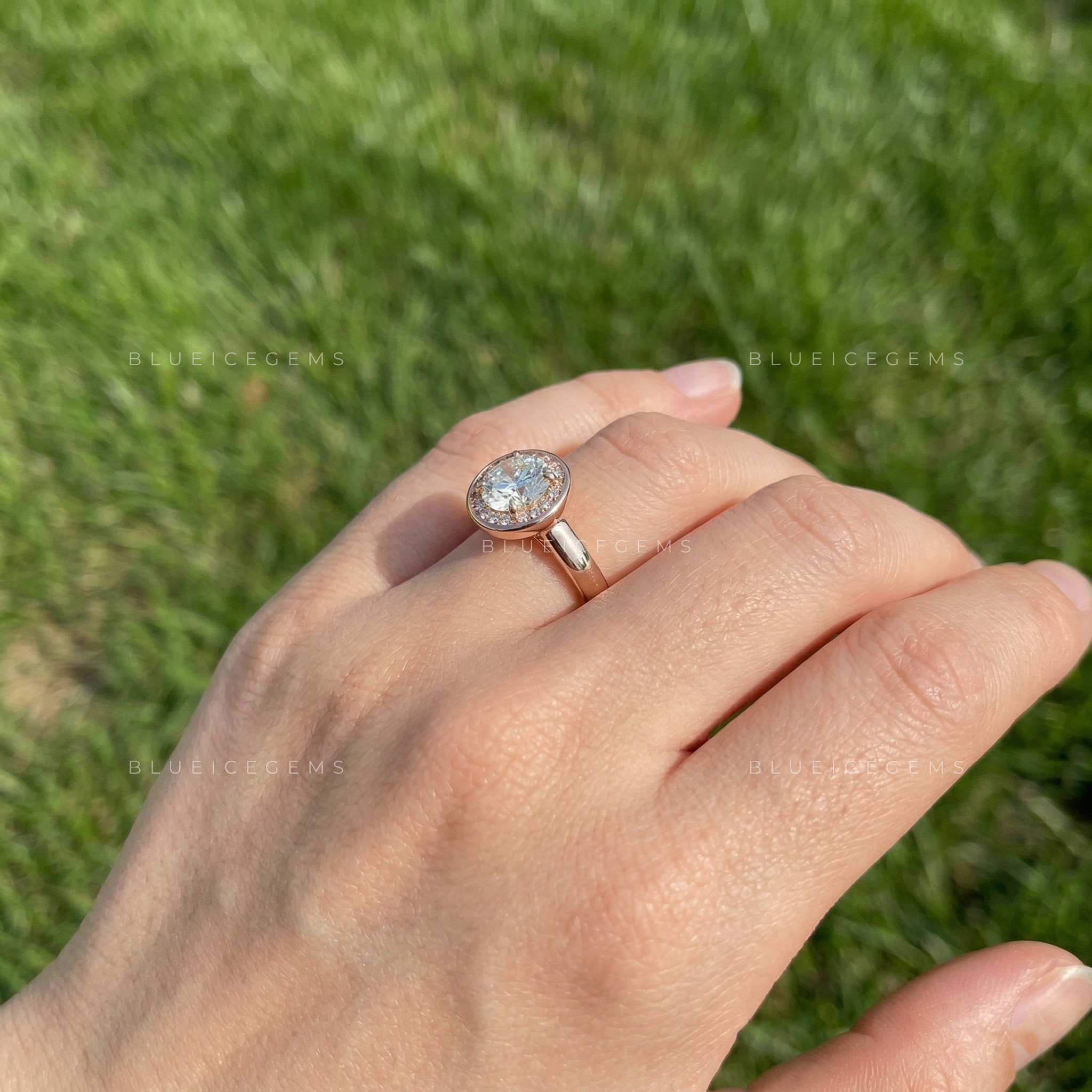 Timeless Radiance Round Cut Hidden Halo Ring