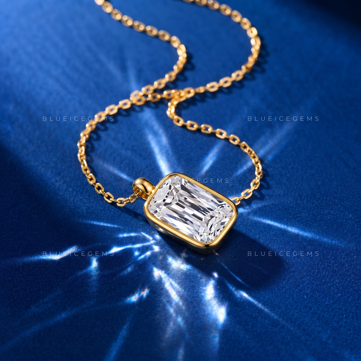 Ashoka Cut Solitaire Diamond Pendant