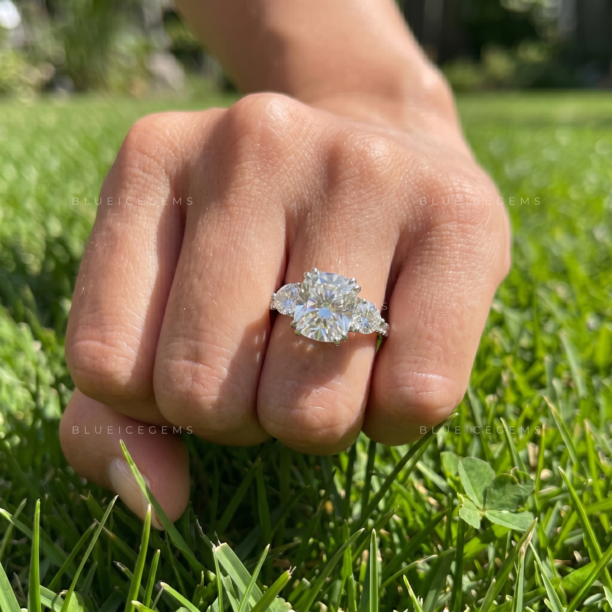 The "Grandeur Trilogy" Cushion Halo: A Dramatic 3CT Masterpiece