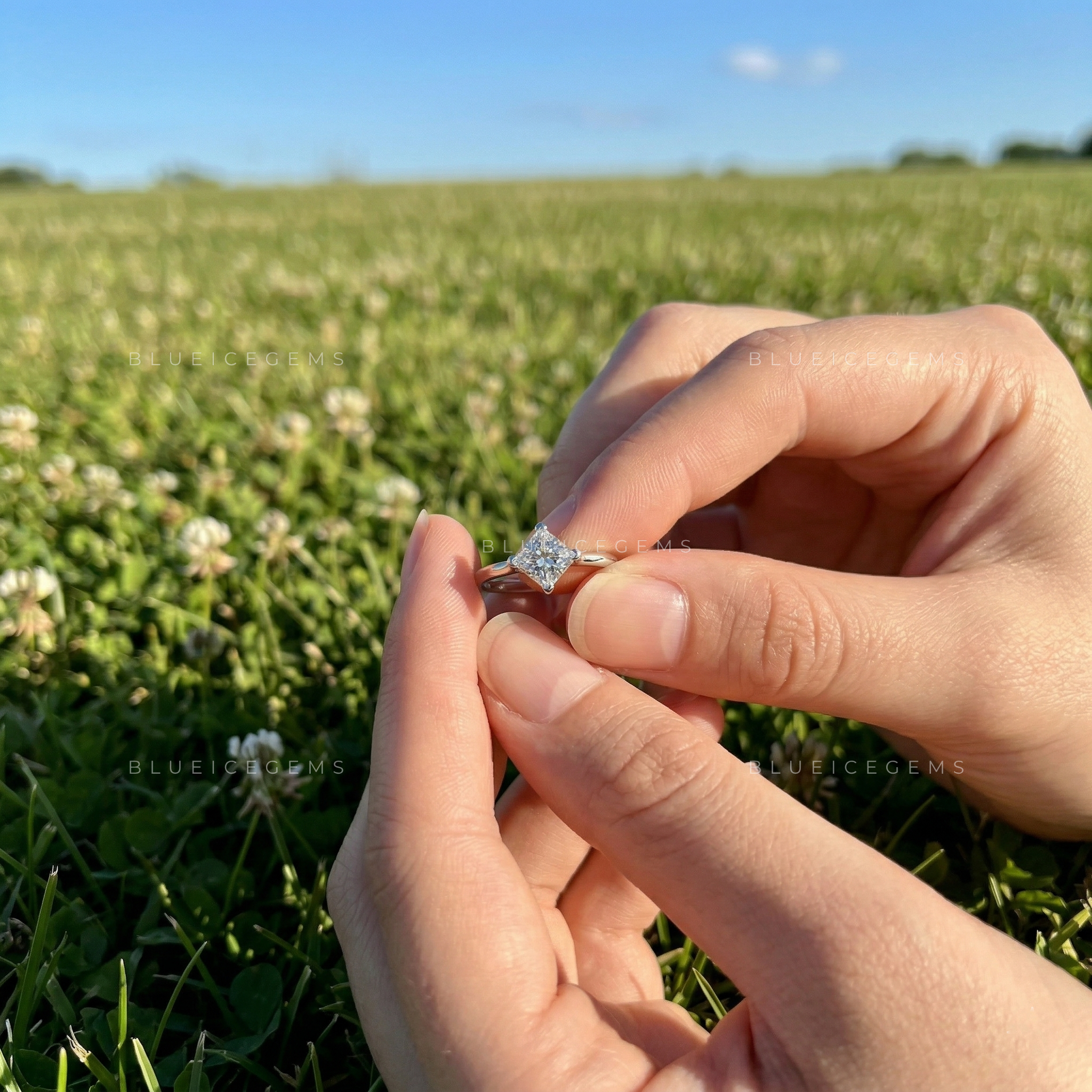 Modern Majesty Princess Cut Solitaire Ring