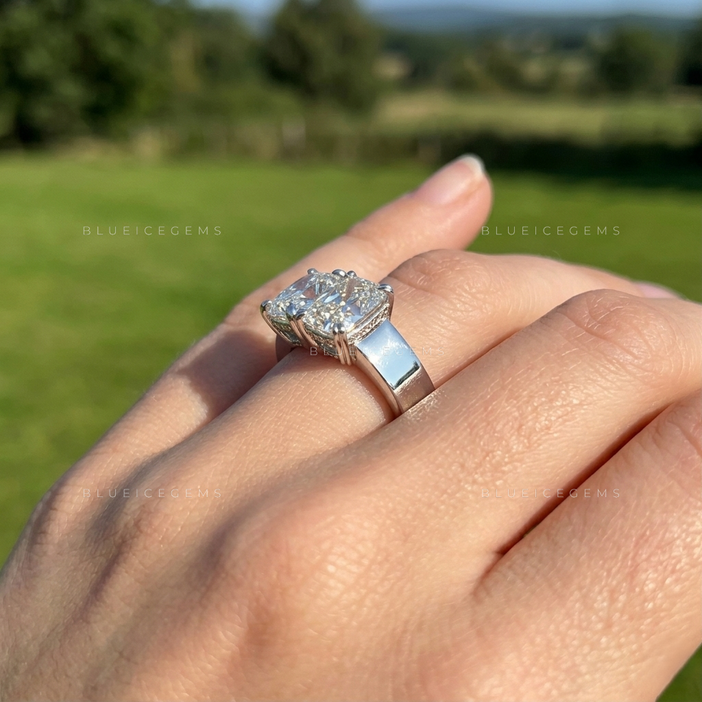 Ultra-Slim Round Solitaire Stacking Band for Her