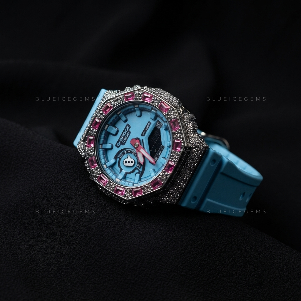 Obsidian Ruby Forge Bezel – VVS1 Black Moissanite