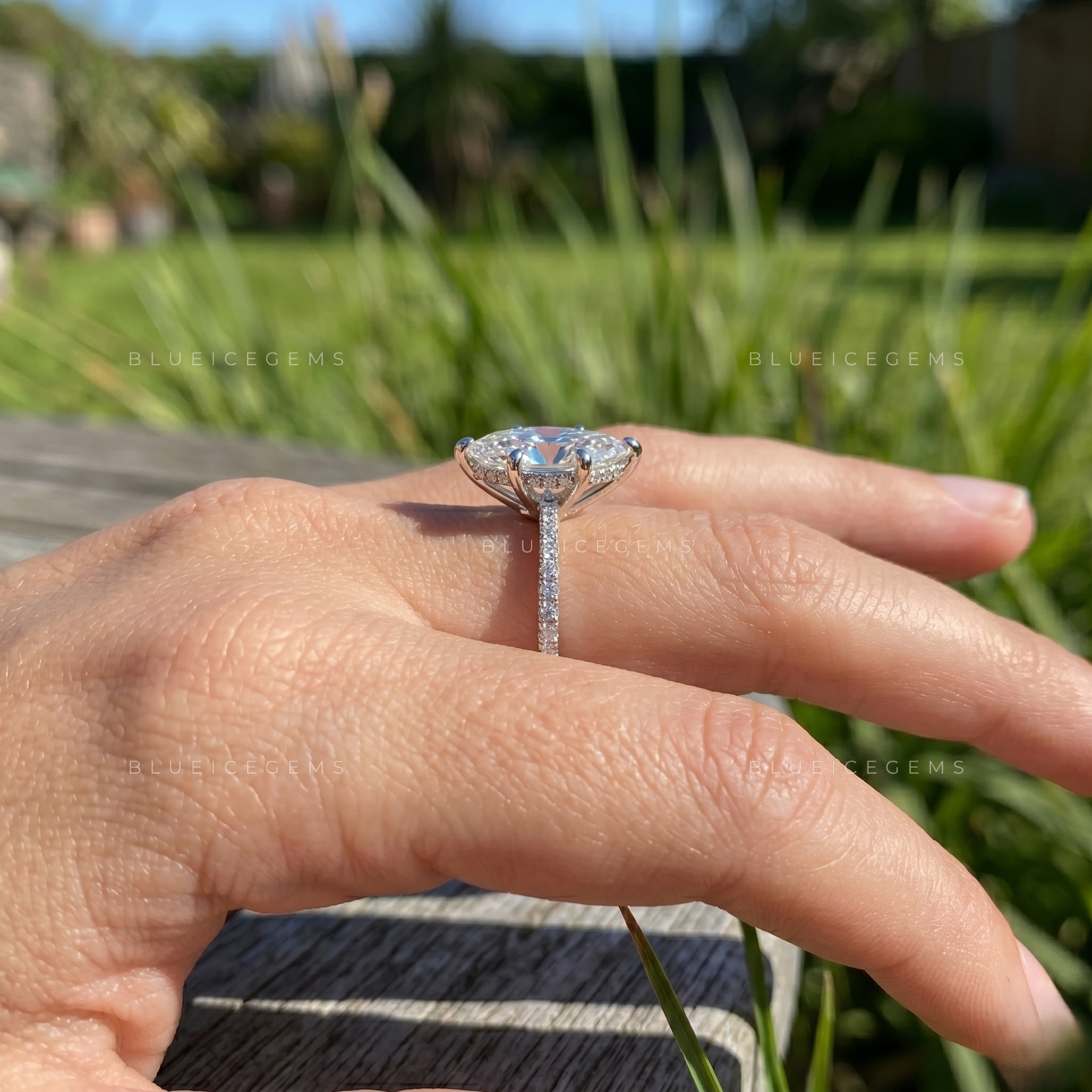 Nature-Themed Marquise Cut Sophisticated Anniversary Treasure Ring