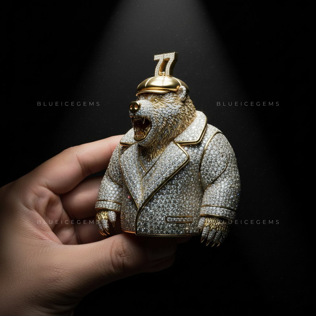 The "77" Ursine Executive: Diamond Overcoat & Golden Grizzly Sovereign
