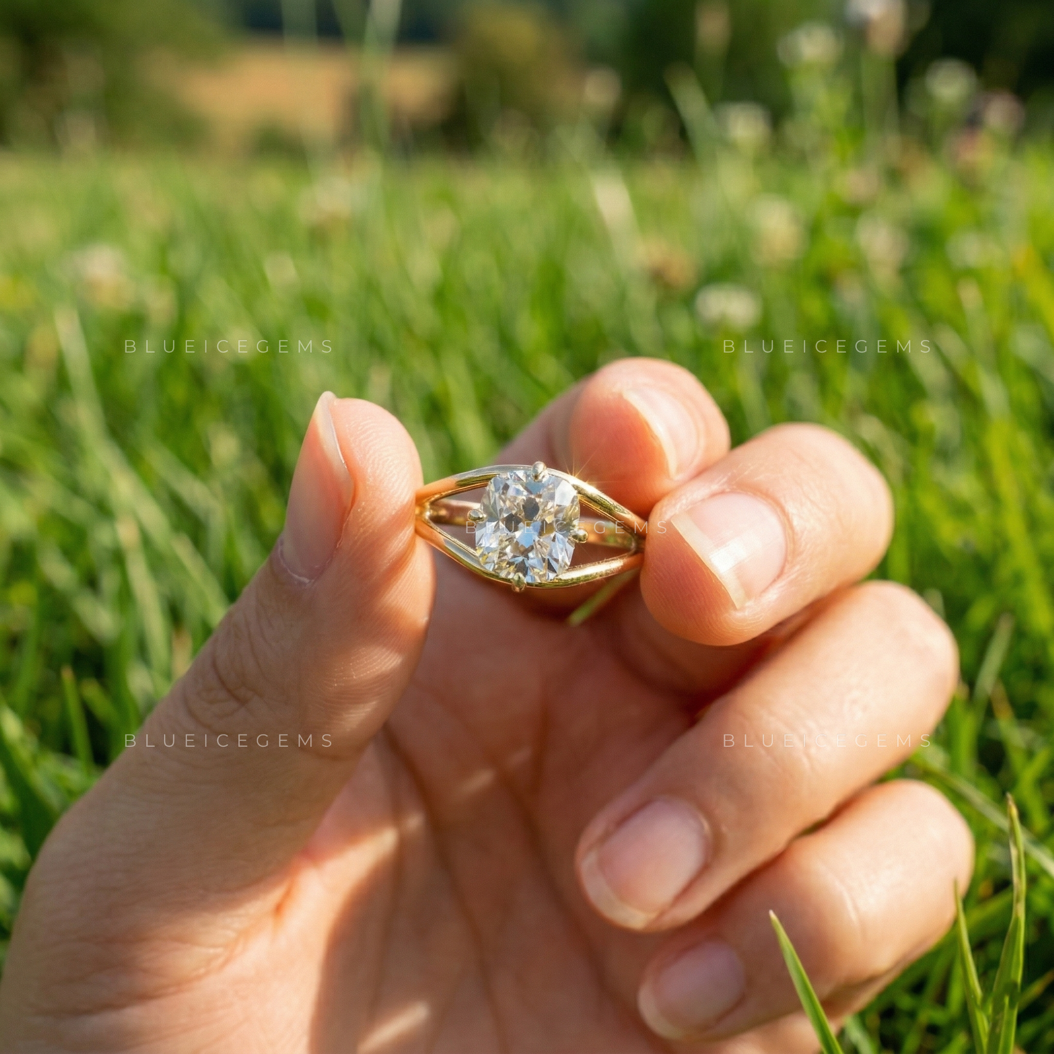 The "Vintage Soul" Cushion Old Mine Cut Solitaire: Ethereal Heirloom Ring