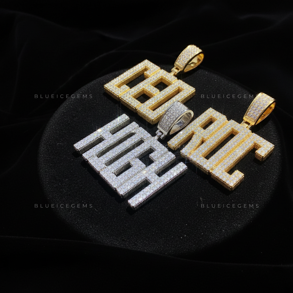 "ROC" Custom Block Name Pendant