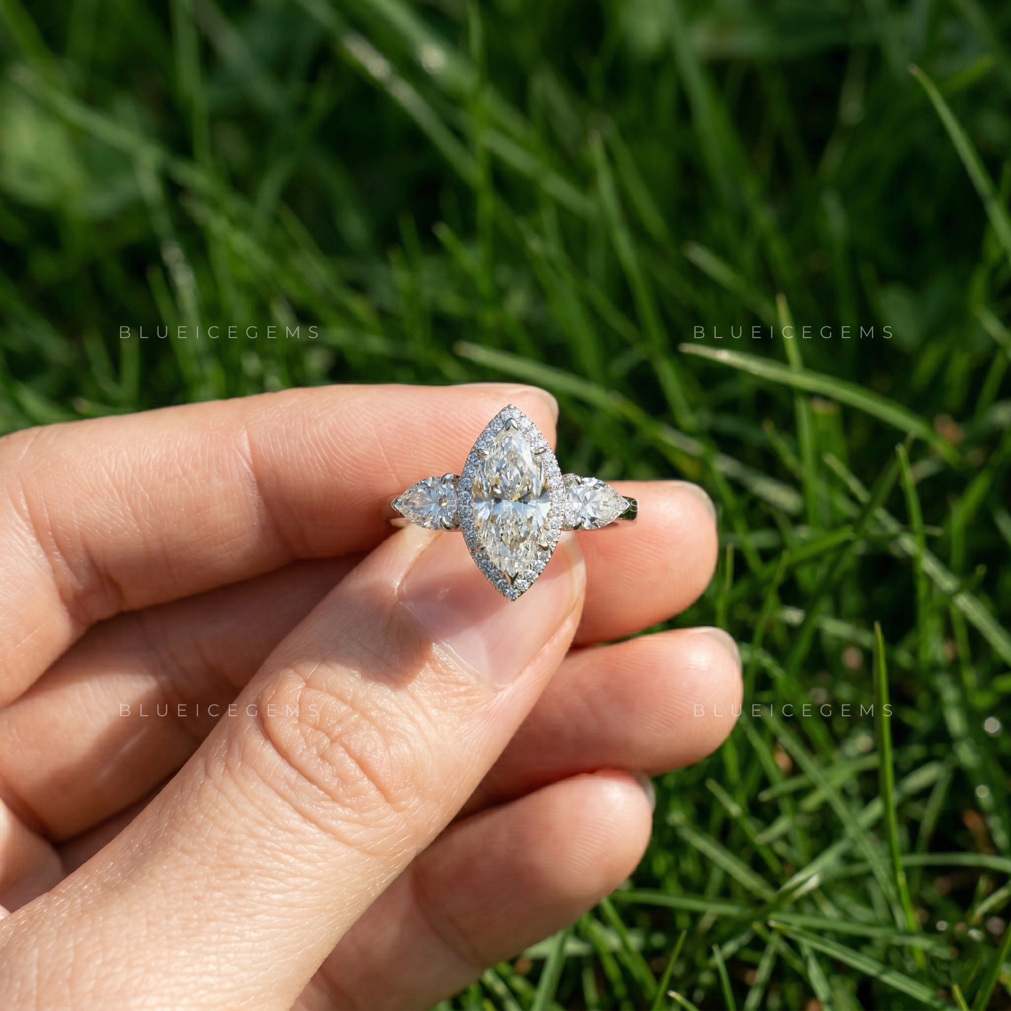 The "Regal Silhouette" Marquise & Pear Trilogy: Iconic Statement Ring