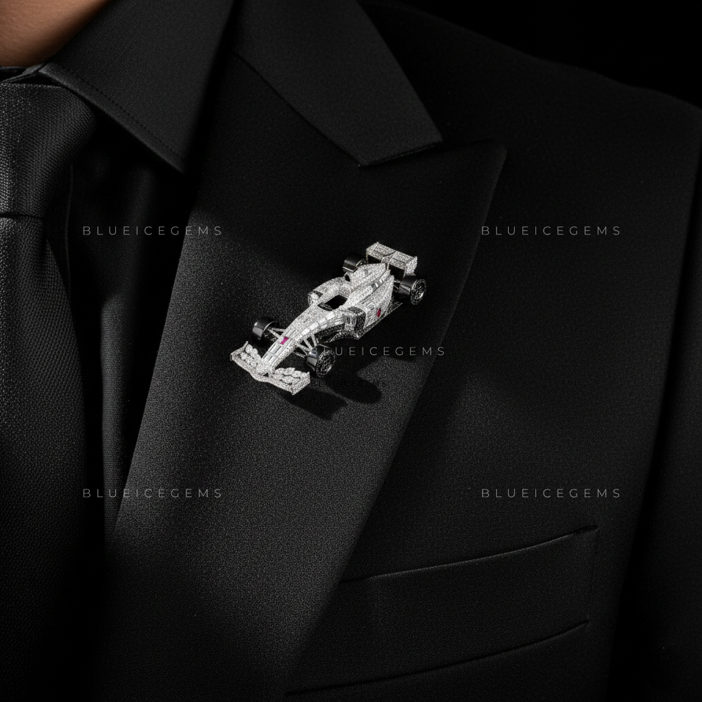 The Velocity Vanguard: Bespoke Formula Statement Brooch