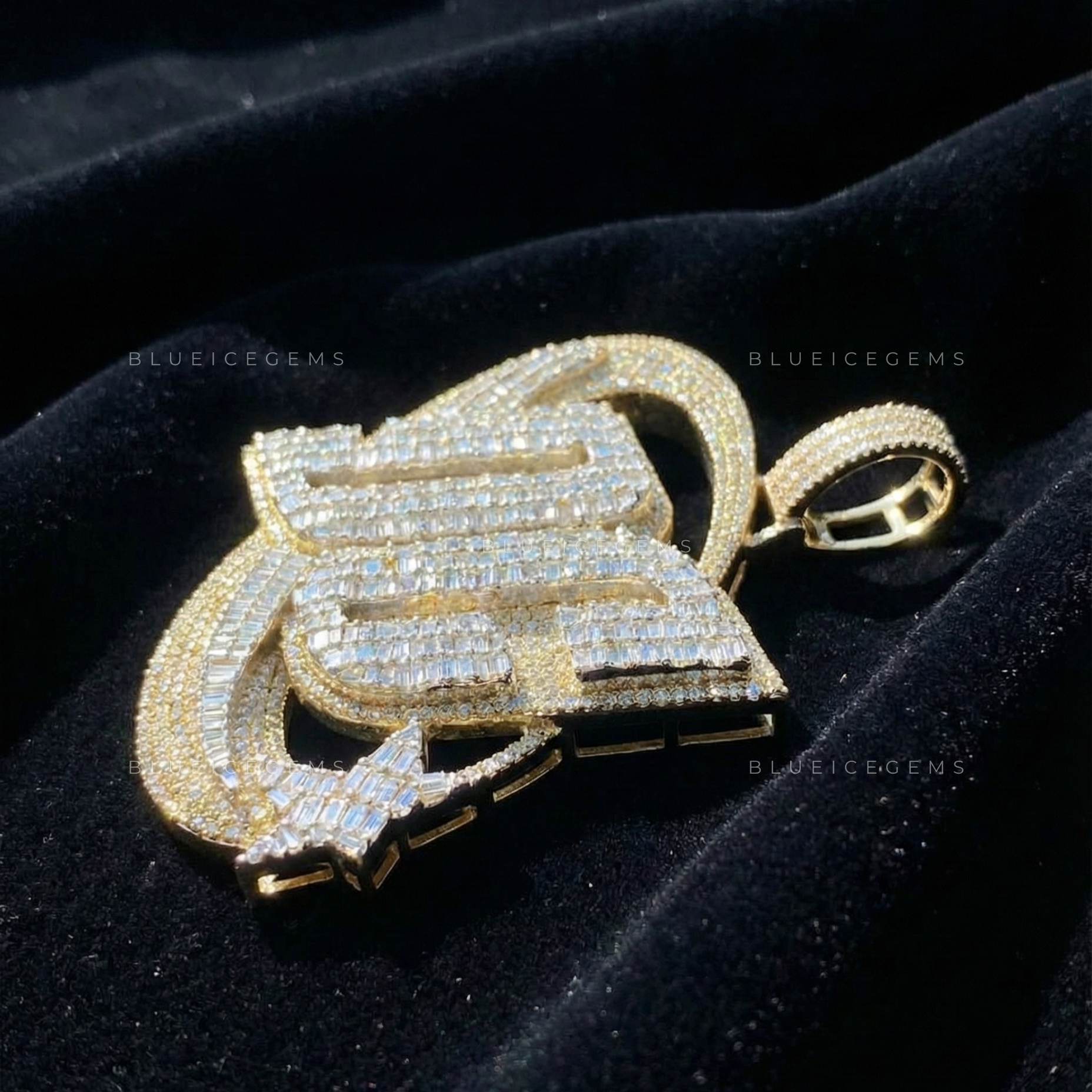 The "DC" Celestial Orbit: Hand-Set Baguette Mosaic & Shooting Star Pendant