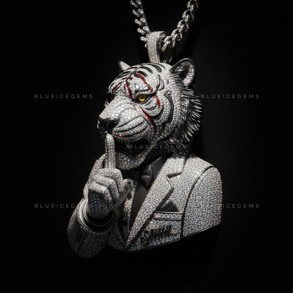 The Silent Predator: "SHHH" Diamond Tuxedo & Icy Tiger Sovereign