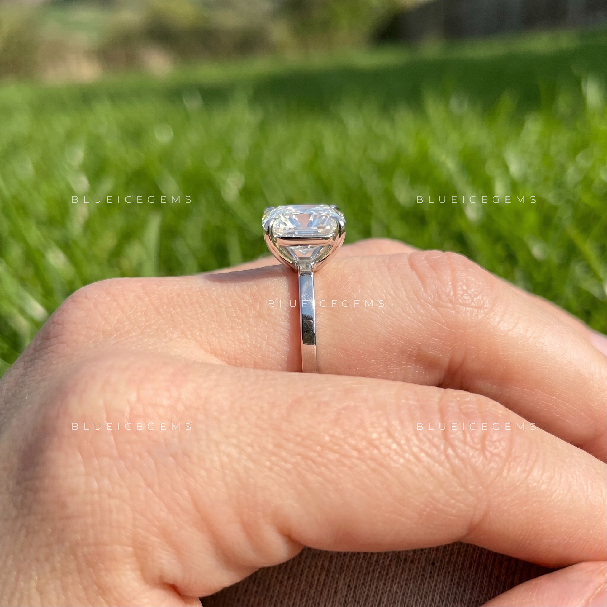 Regal Whisper Cushion Cut Solitaire Engagement Ring