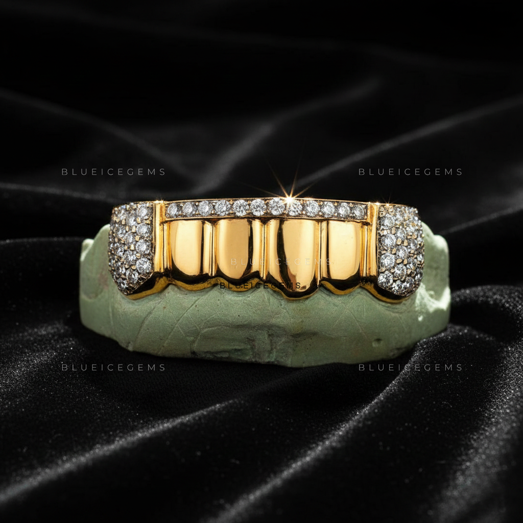 Gilded Horizon Diamond Bridge Grillz