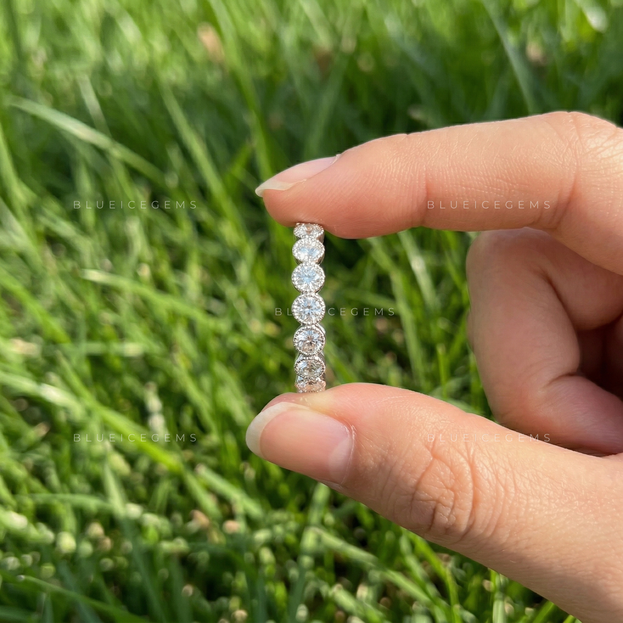 Celestial Radiance Round Brilliant Cut Eternity Band