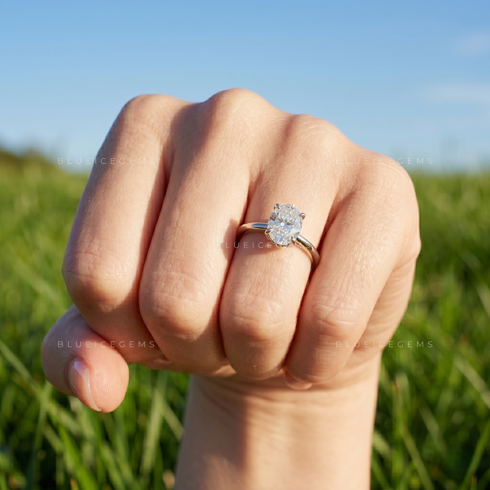 Victorian-Era Oval Cut Delicate Solitaire Keepsake Promise Ring