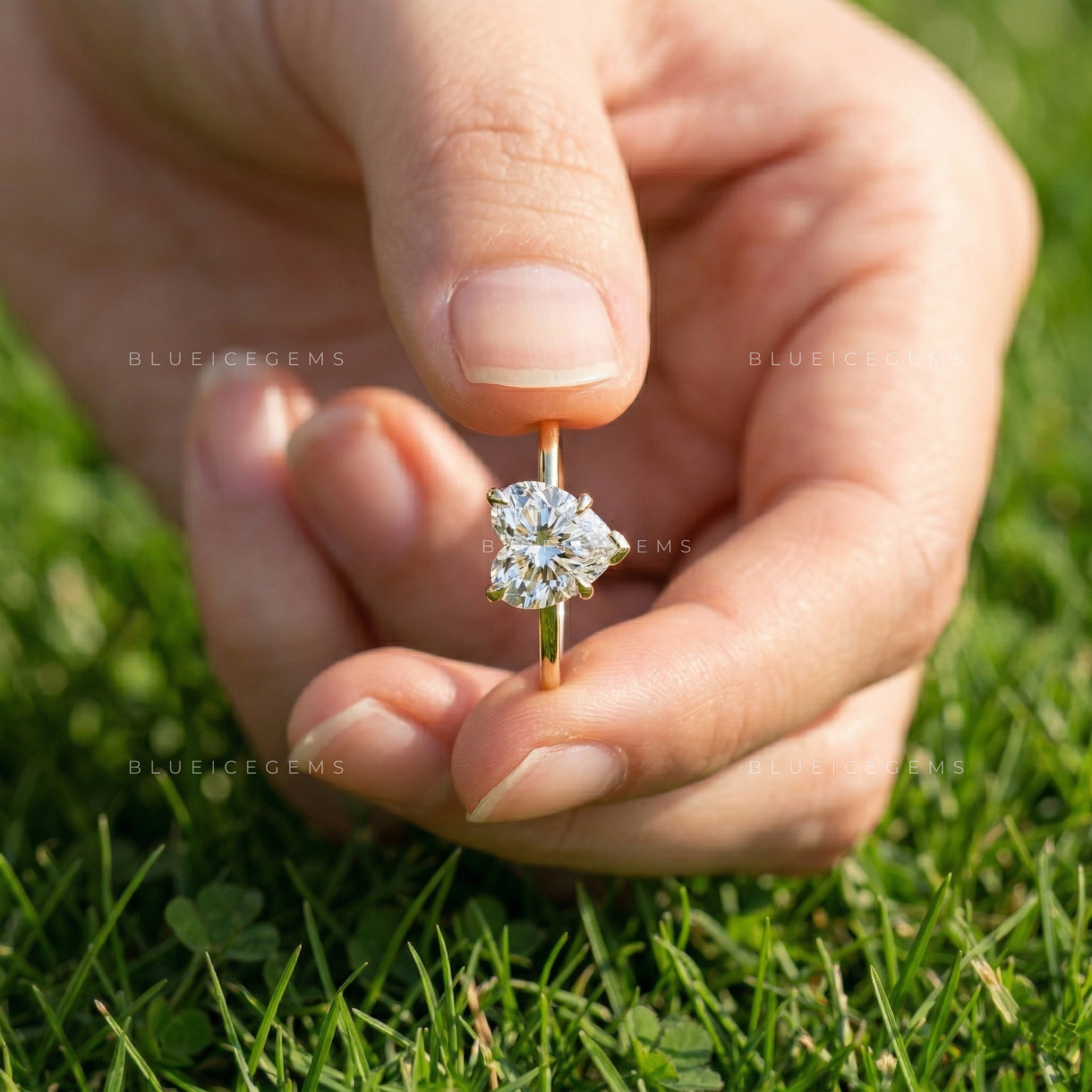 The "Dreamy Romance" Heart Cut Solitaire: Floral Basket Signature Piece