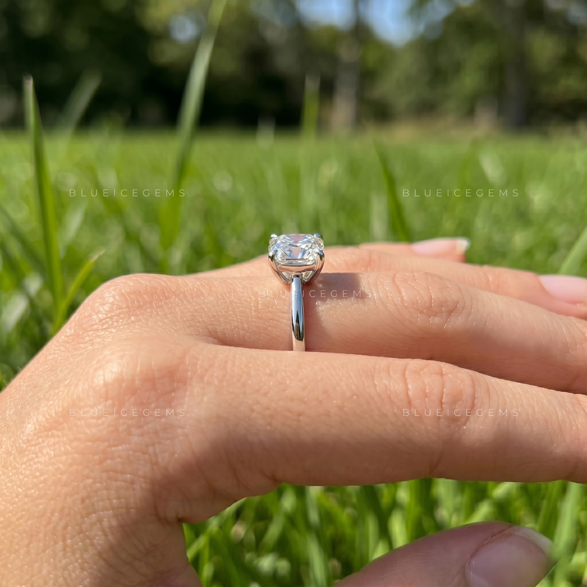Vintage Allure Cushion Cut Classic Solitaire Ring
