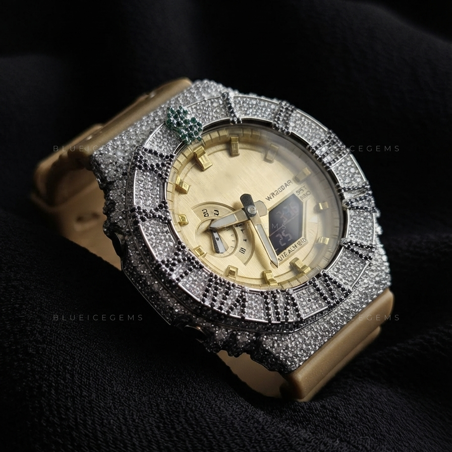 Fortune Crown Dollar Watch – VVS1 Moissanite