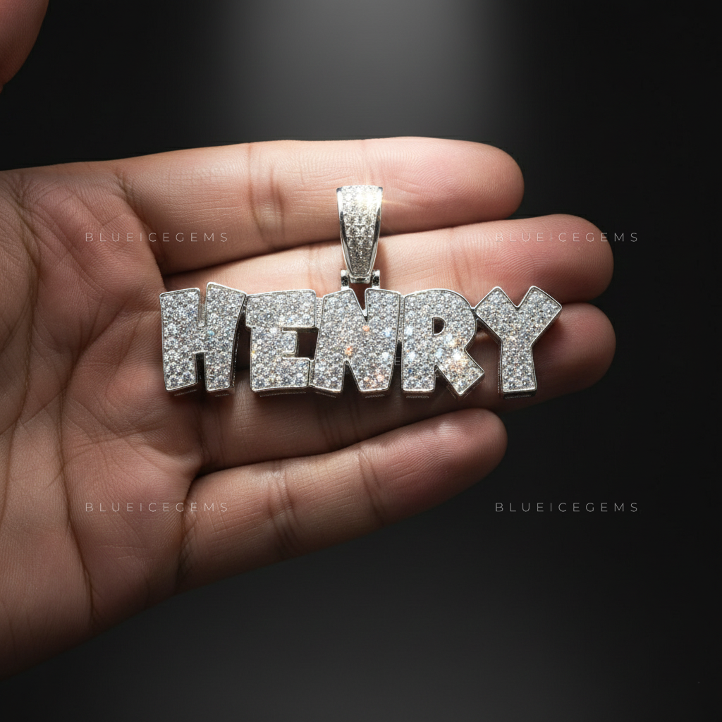 "HENRY" Custom Block Name Pendant