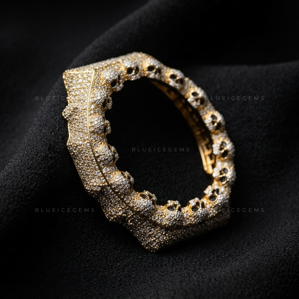 Black-Eye Skull Royale GA2100 Bezel – VVS1 Moissanite