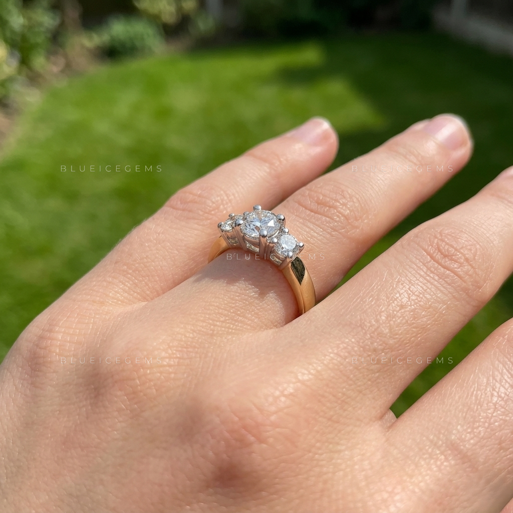 Artistic Mixed-Metal Round Diamond Anniversary Heirloom Ring