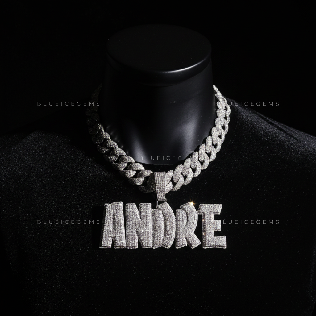 "ANDRE" Custom Bold Block Pendant