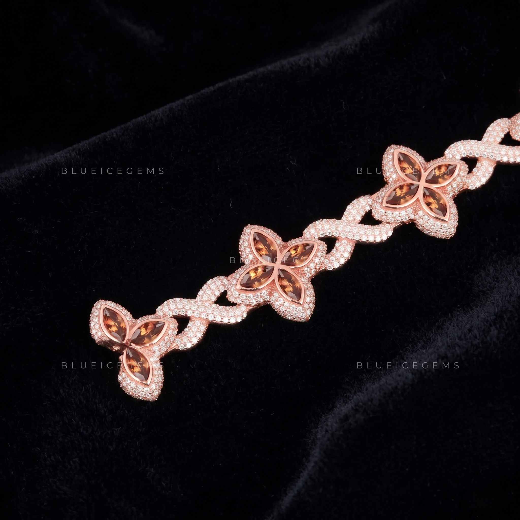 Rose Fortune 9mm Iced-Out Clover Urban Masterpiece