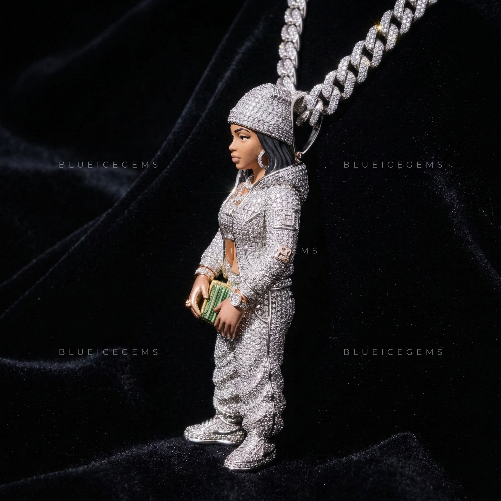 The "Paper Chase" Figurine: 3D Urban Icon & Cash-Stack Sovereign