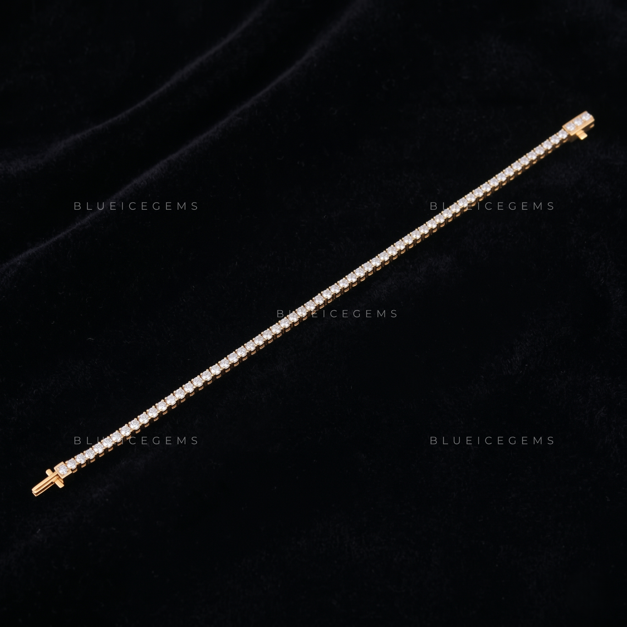 Solar Radiance 6-Inch Yellow Gold Essential Tennis Link