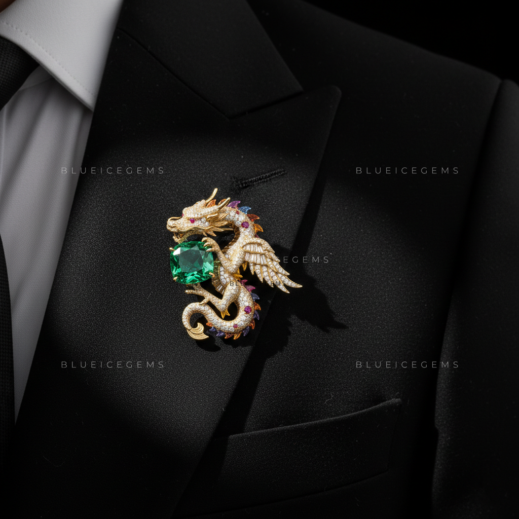 The Imperial Wyvern: Bespoke Dragon Statement Brooch