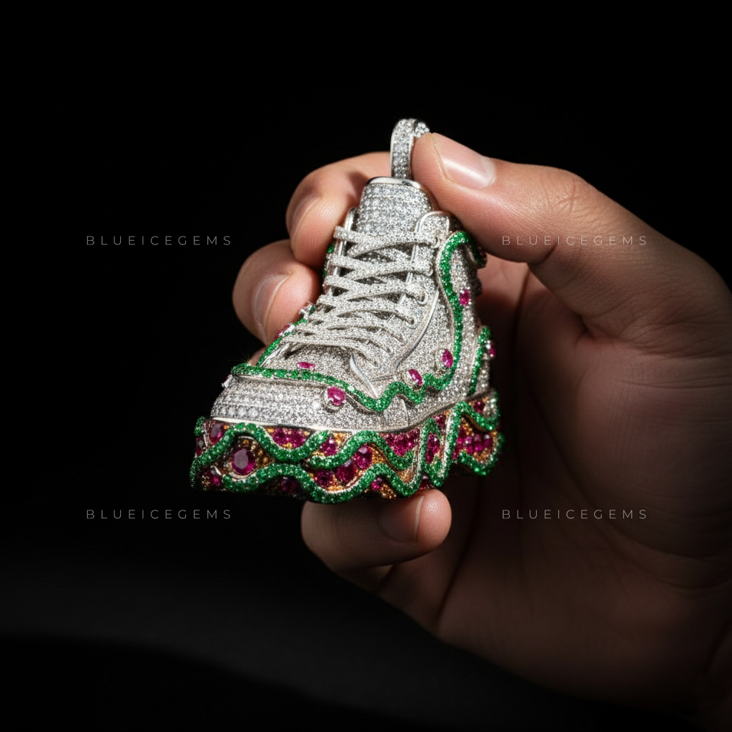 The Velocity High-Top: Emerald Wave & Ruby Core Street Icon
