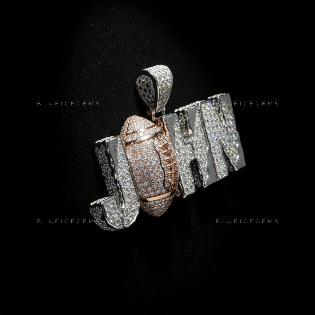 The "JOHN" Gridiron: 3D Pigskin Centerpiece & Industrial Frost Sovereign
