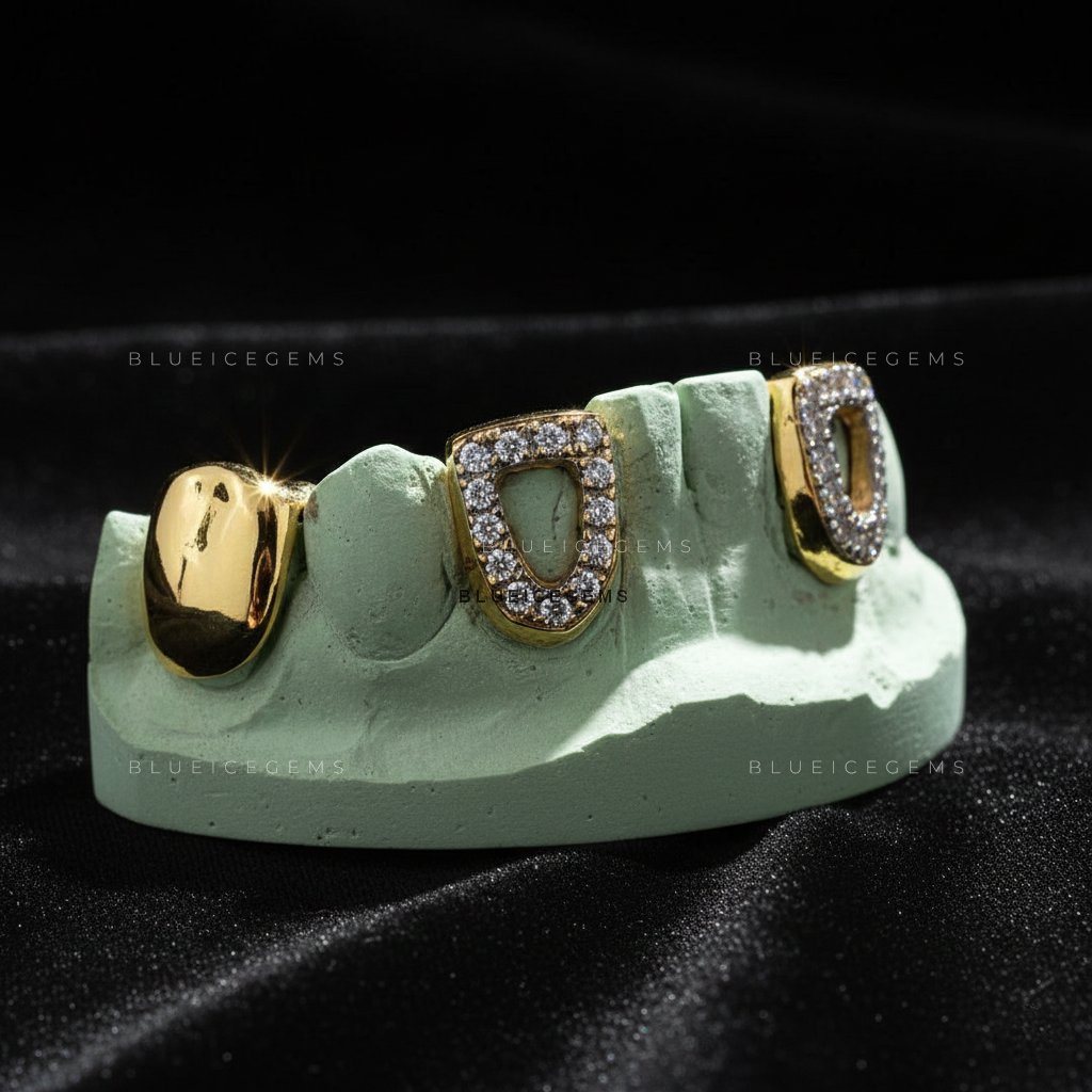 The Halo-Frame Iced Out Grillz