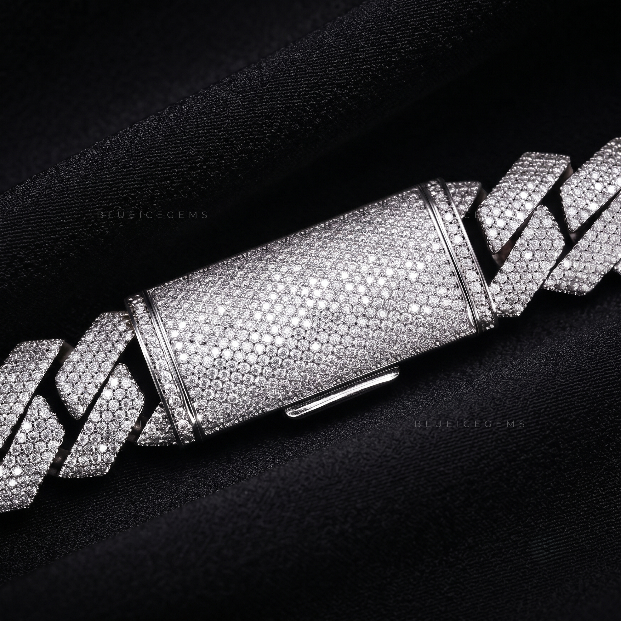 Sovereign Four-Row Diamond Cuban Chain