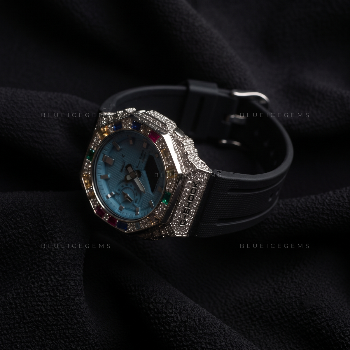 Prismatic Royal Rainbow Iced-Out Watch