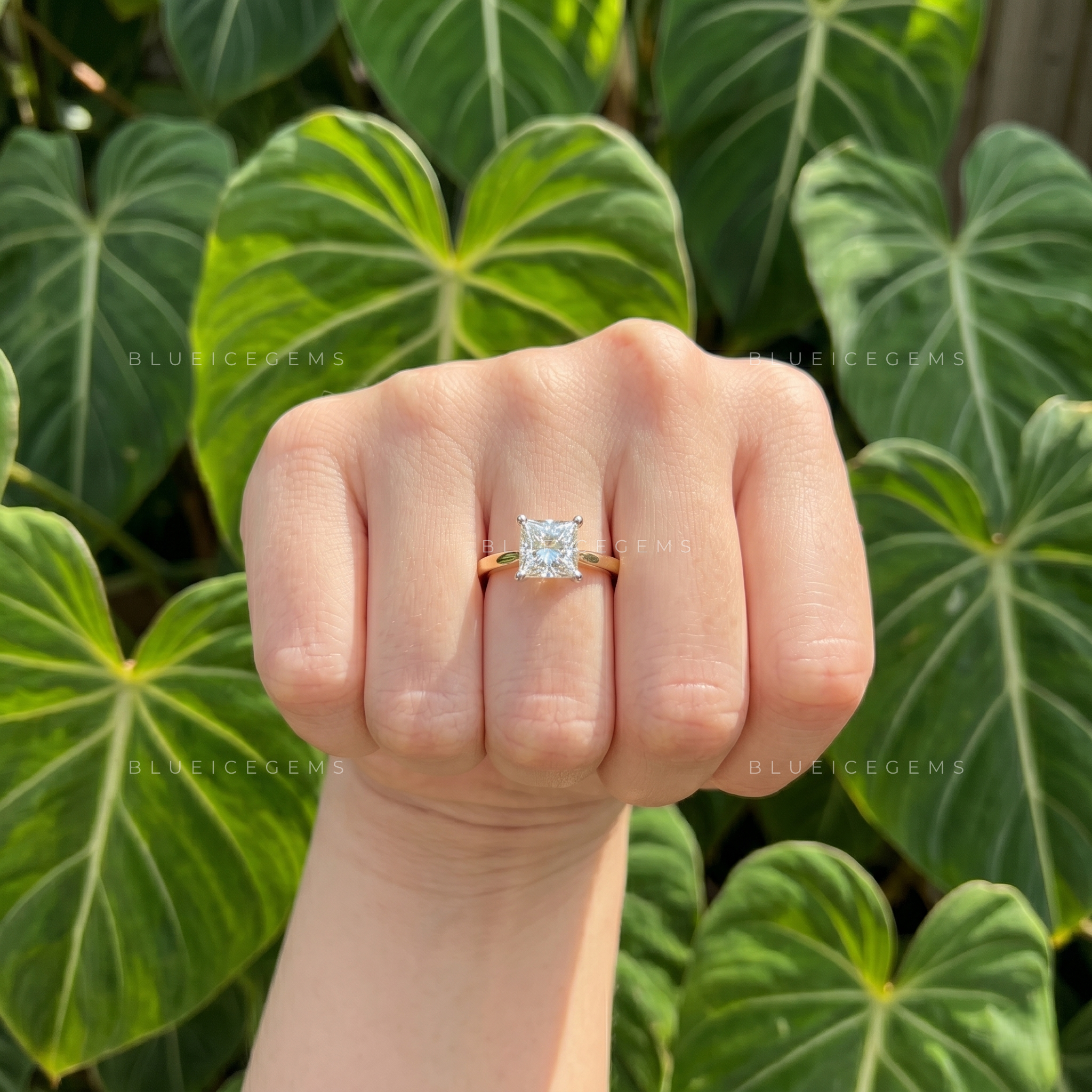 Modern Radiance Princess Cut Solitaire Engagement Ring