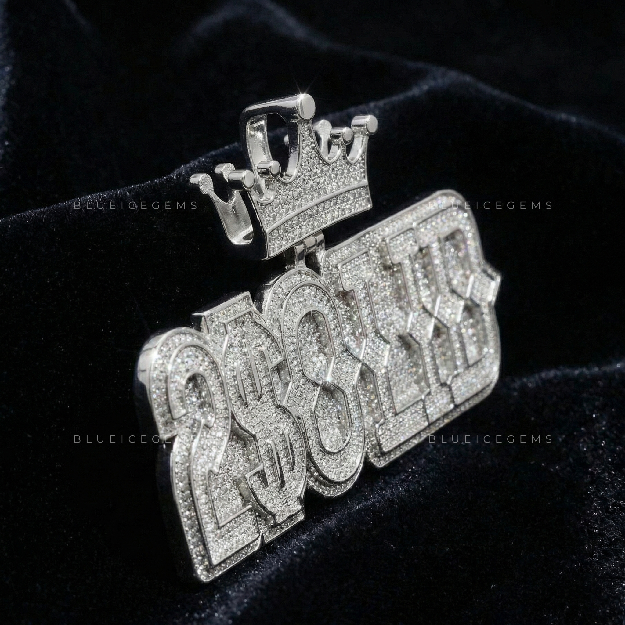 The "2$OLID" Sovereign: Crown-Topped Industrial Block Signature Pendant
