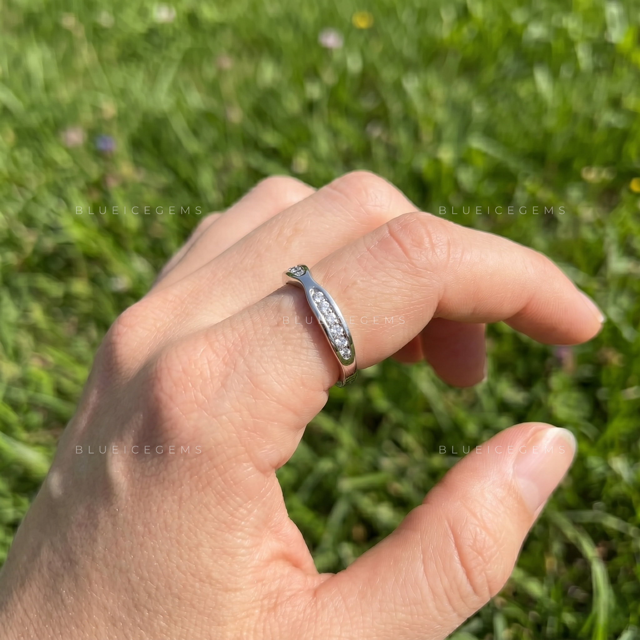 Velora Round Cut Minimalist Stainless Steel Solitaire Ring