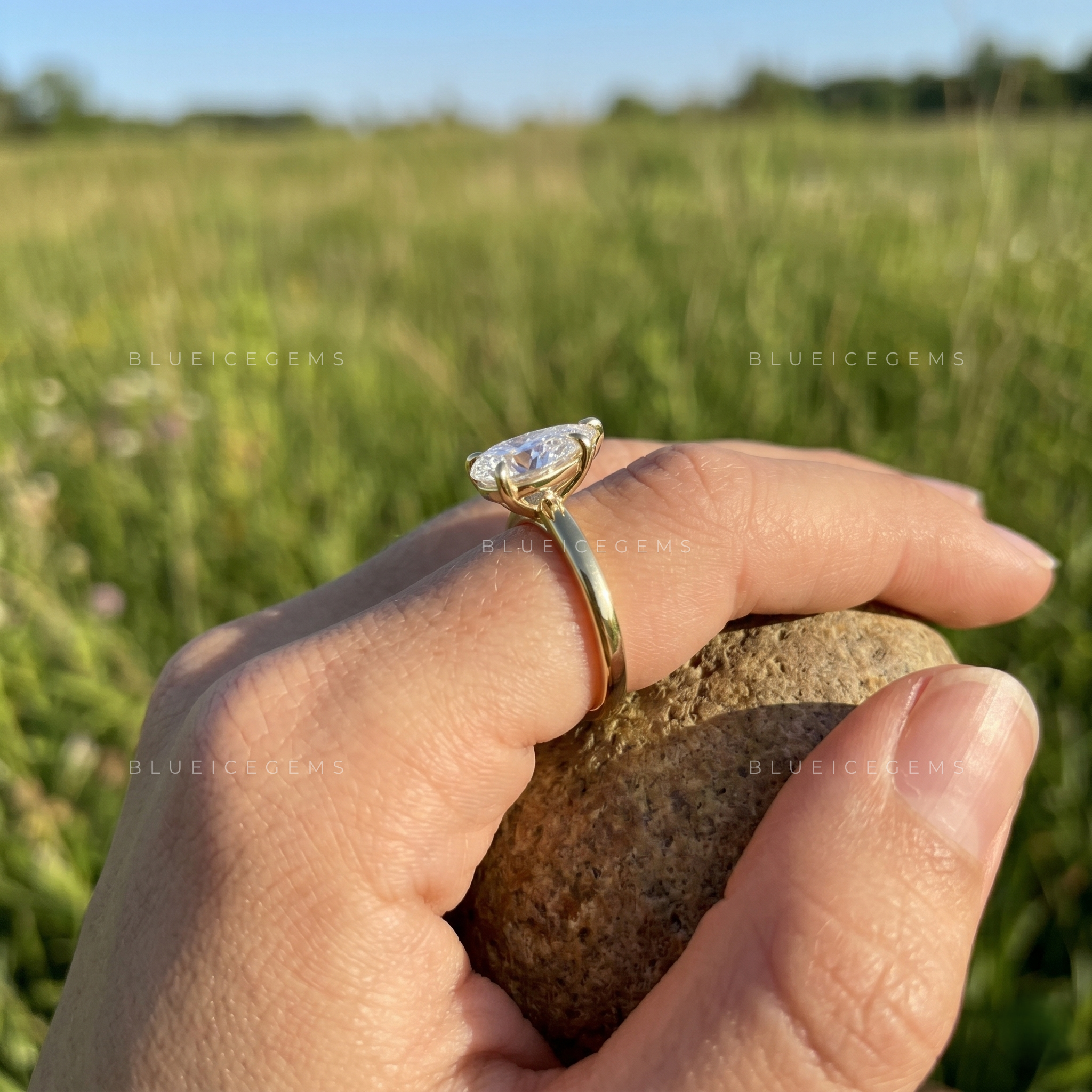 Velora Pear Cut Classic Solitaire Engagement Ring